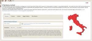 Busca por regiões no site do Antenati (Reprodução)