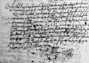 Registro de casamento de Francisco da Cunha e Domingas Fernandes, em Crespos, Braga.